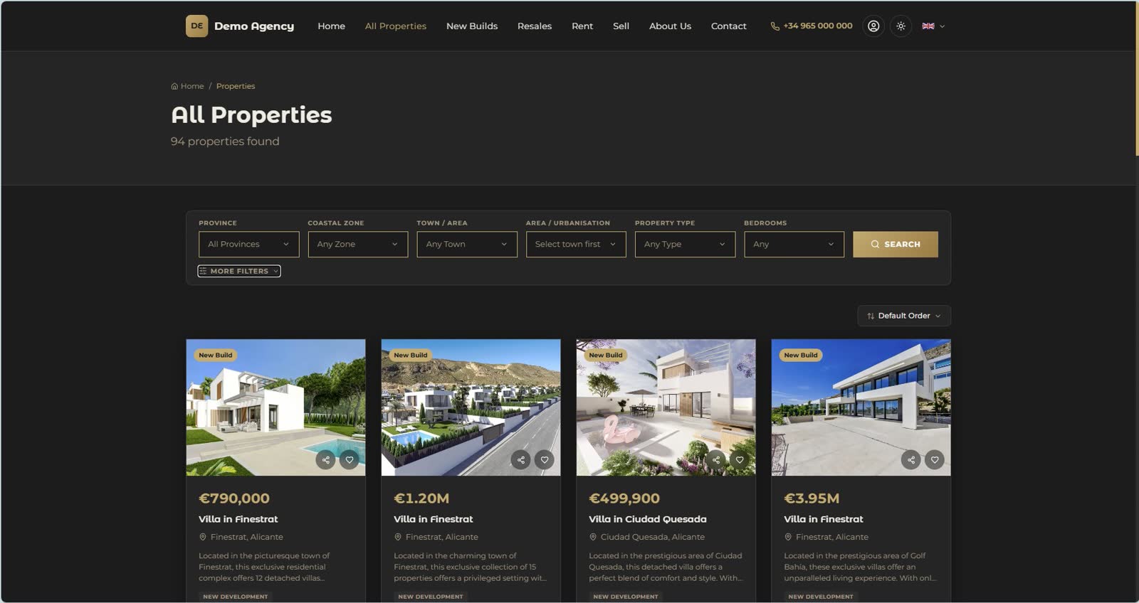 Live property listings on your site